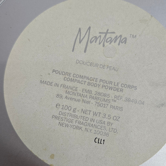 Montana Douceur de Peau Body Powder Vintage Scent 80s French Unused Retro Vanity - Picture 2 of 10